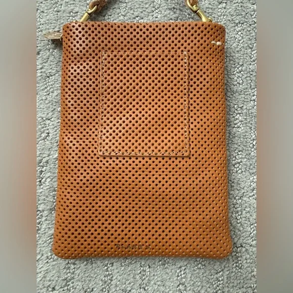 Clare V Leather Poche Cuoio Perf